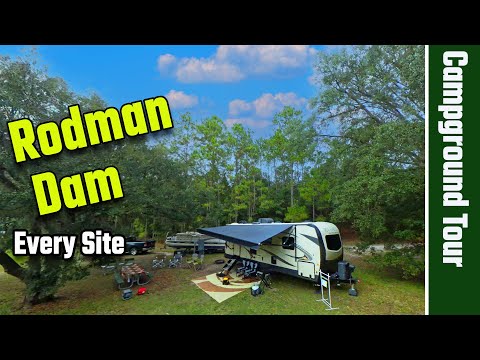 Rodman Dam Campground TOUR - I Show You ALL 64 Sites! Florida State Park