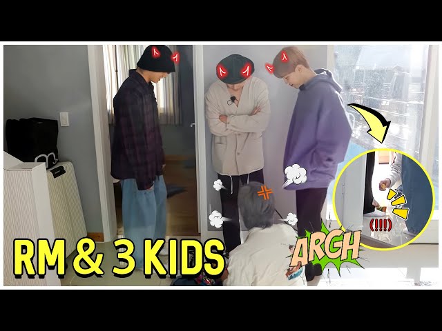 Namjoon And His 3 Annoying Kids - RM Vs MaknaeLine class=