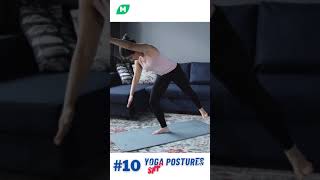 #10 - Warrior 3 - Yoga Postures Simple at Home #Shorts