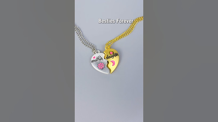 Membuka kotak hadiah kejutan untuk orang-orang yang saya sayangi! #bff #besties #necklace