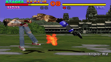 Tekken 1 korean backdash (LOL)