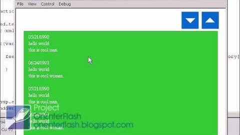 Adobe flash cs4 website tutorial: 0105 XML Feed