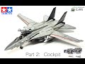 Tamiya F-14A Tomcat 1:48.  Part 2:  How to paint ejection seats and detail a cockpit