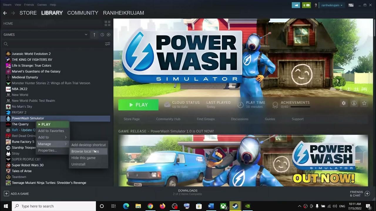PowerWash Simulator PC Steam Digital Global (No Key) (Read Desc)