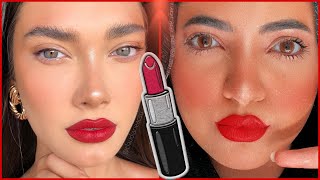 لوك صيفى ب روج احمر و دردشة |ايه اللى حصل لاسماء عادل |عندى عادة غريبة|summer look with glossy lips