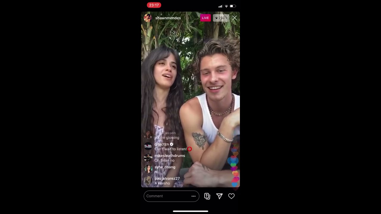 Shawn Mendes & Camila Cabello SINGING LIVE On Instagram #TogetherAtHome