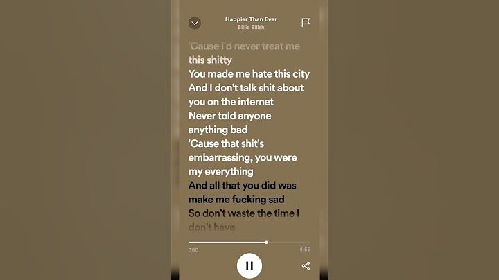 HAPPIER THAN EVER- billie eilish lyrics