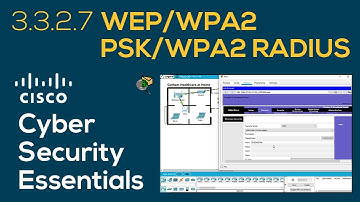 Cisco Cybersecurity Essentials 3.3.2.7 WEP/WPA2 PSK/WPA2 RADIUS | Packet Tracer demonstration