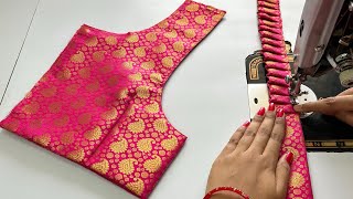 Frill Blouse Design || Blouse Design || Cutting And Stitching Back Neck Blouse Design || Blouse Neck screenshot 5