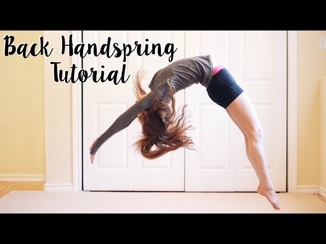 How to do a Back Handspring class=