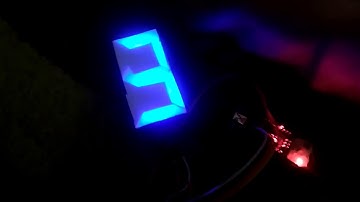 Cardboard 7-segment display