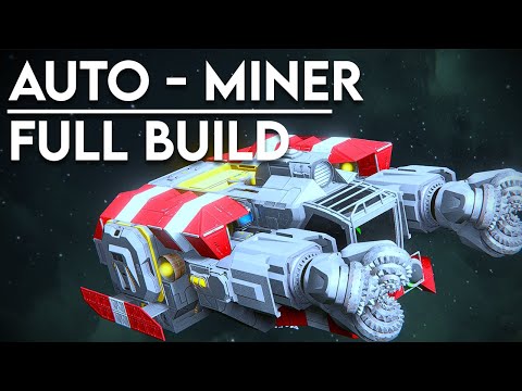 Auto-mining ship full build! - Space Engineers