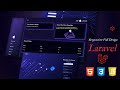 Responsive Dashboard Design Using Laravel And CSS And JavaScript Without Any Image | 3D CSS Design