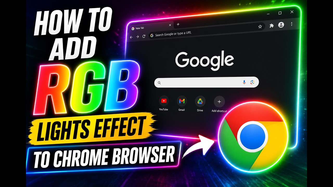 How to Add RGB Lights Effect to Chrome Browser - YouTube