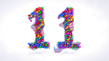Learn Number 11 on 3d Color Balls | Sparta Melting Point Effects (sponsored by preview2effects)