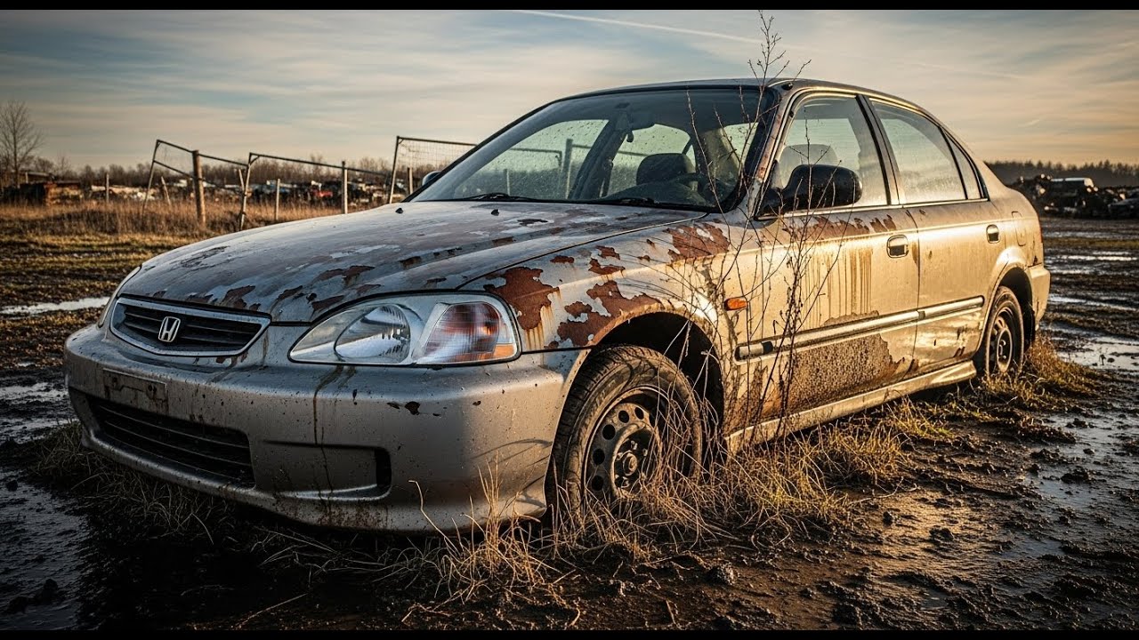 ASMR Car Restoration! 1998 Honda Civic Full Restoration Worn to New
