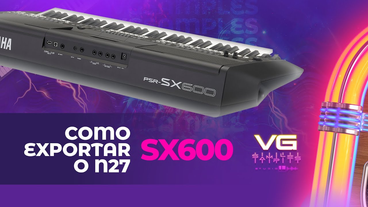 How to export the N27 from the Yamaha SX600 keyboard 🎹 - YouTube