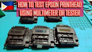 How to test epson printhead using multimeter tester