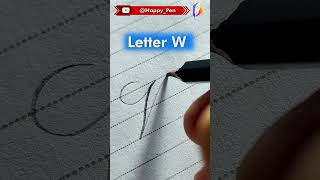 How to write letter W