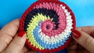 Вязание крючком Урок 246 Круг спираль Spiral crochet circle motif(ТОВАРЫ ДЛЯ ВЯЗАНИЯ ИЗ КИТАЯ http://ali.pub/i9grj БЕСПЛАТНАЯ ДОСТАВКА http://www.knittingforbeginners.ru/ Вязание крючком для начина..., 2012-11-15T16:27:58.000Z)