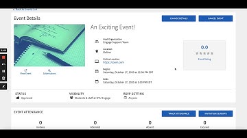 Create an Event in Engage!