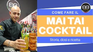 Come fare il Mai Tai Cocktail IBA, storia, dosi e ricetta. Con Simone Gaudio Bar Trainer screenshot 1