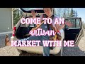 COME TO AN ARTISAN MARKET WITH ME | Leatherwork, Packing, Set-Up