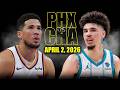 Phoenix Suns vs Charlotte Hornets Full Game Highlights – April 2, 2026 | NBA Season