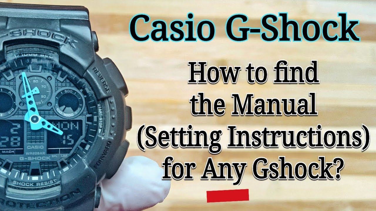 How to find the User Manual (Setting Instructions) of any Casio or G