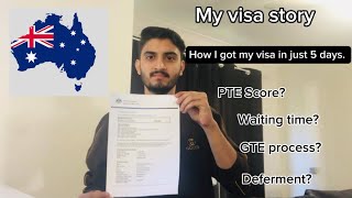 How I got my Australian 🇦🇺 student visa in just 5 days. | Full story | #hrfam #hrvlog #vlog