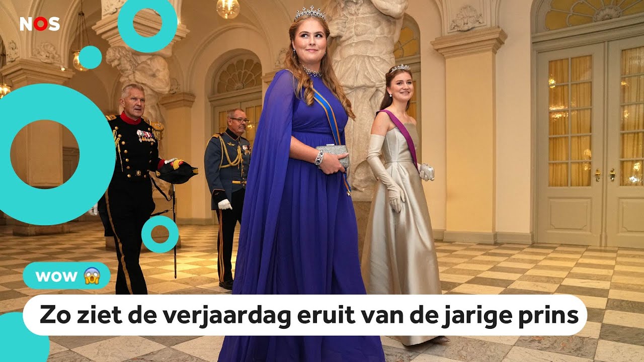 Amalia bij de 18e verjaardag van Deense prins