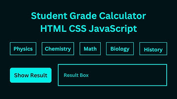 student grade calculator using html css and javascript. source code is free.