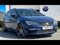 Used SEAT Leon Cupra 2.0 TSI 300PS DSG 4Drive in Mediterranean Blue | YS68HLD | Wrexham Volkswagen