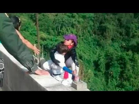 Bankrupt Mother Jumps Off Bridge Holding 10 Year Old Son In Her Arms