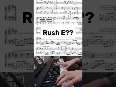 Definitely Not Rush E #piano