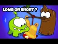 Long And Short With Om Nom | Funny Cartoons For Kids | Learn English With Om Nom