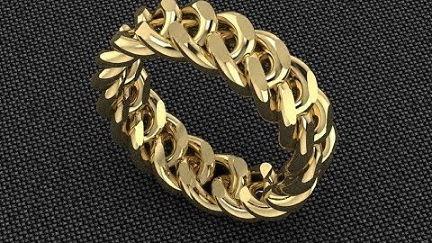 Chain Ring by MatrixJewelry Designing