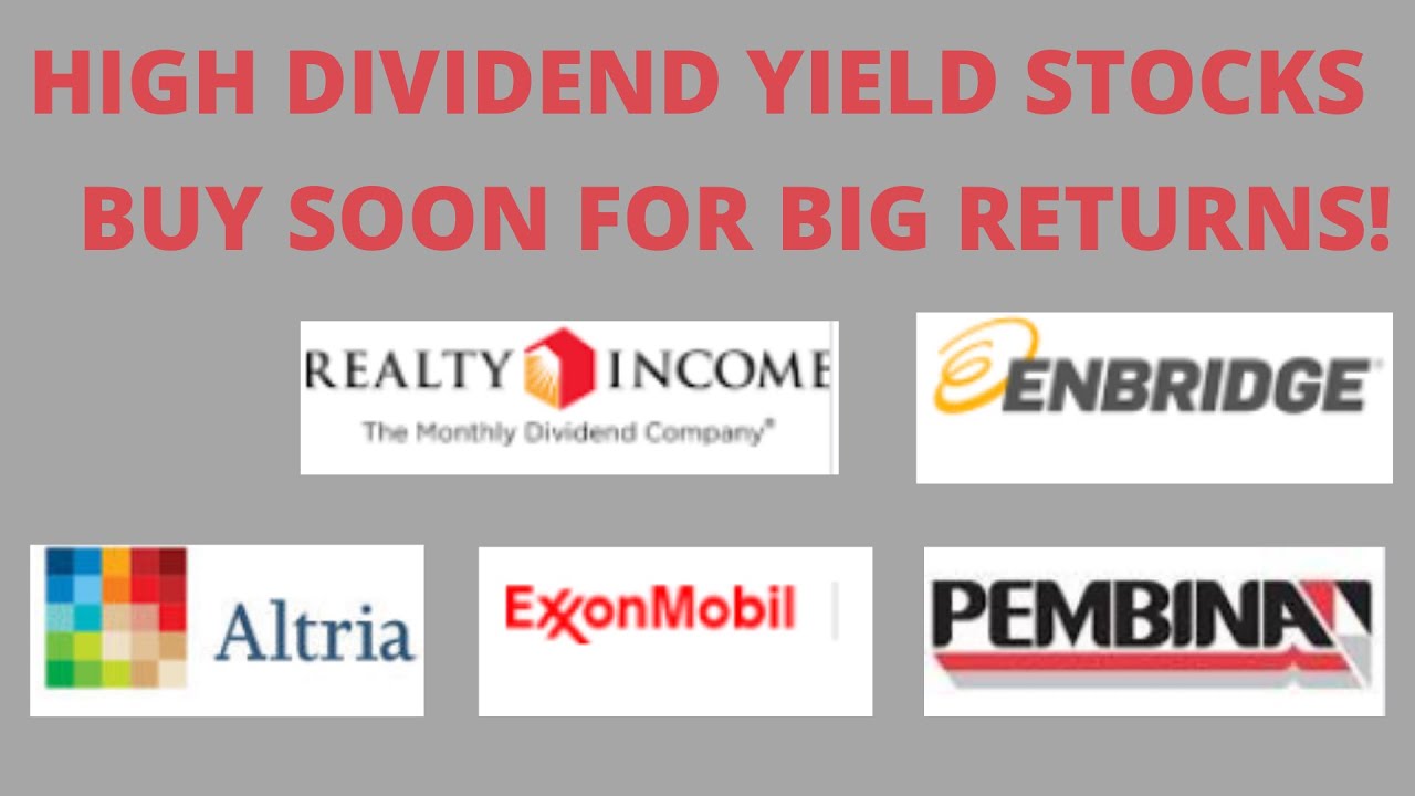 5 HIGH YIELD Dividend Stocks To Buy Now! | Big Capital Gain Potential ...