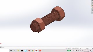 SolidWorks Premium Tutorial   Bold and Nut Assembly with Motion Study