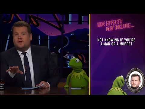 James Corden And Kermit The Frog Sing Man Or Muppet