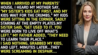 When I Arrived At My Parents House, I Heard My Mother Say, My Sisters Kids Eat First, And My K...