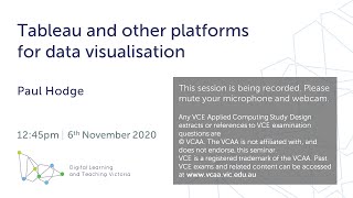 Tableau and other software for data visualisation screenshot 2