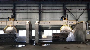 Stone multi blade bridge saw stone cutting machine stone block cutter