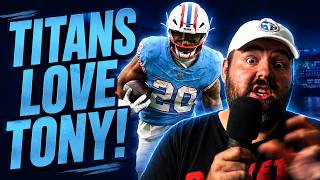 Tennessee Titans fan reaction TONY POLLARD getting a LOT of love from Titans coaching staff!