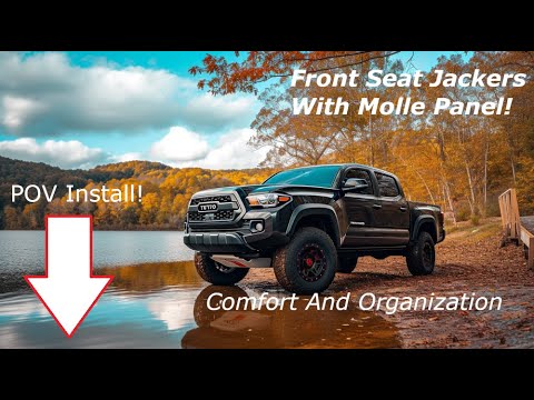 Tacoma | Seat Jackers With Molle Panel | POV Install | Save Your Back! | FRONT MULTI MOUNT PANEL!