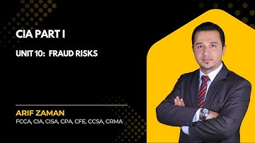 CIA Part 1: Unit 10 - Fraud Risks