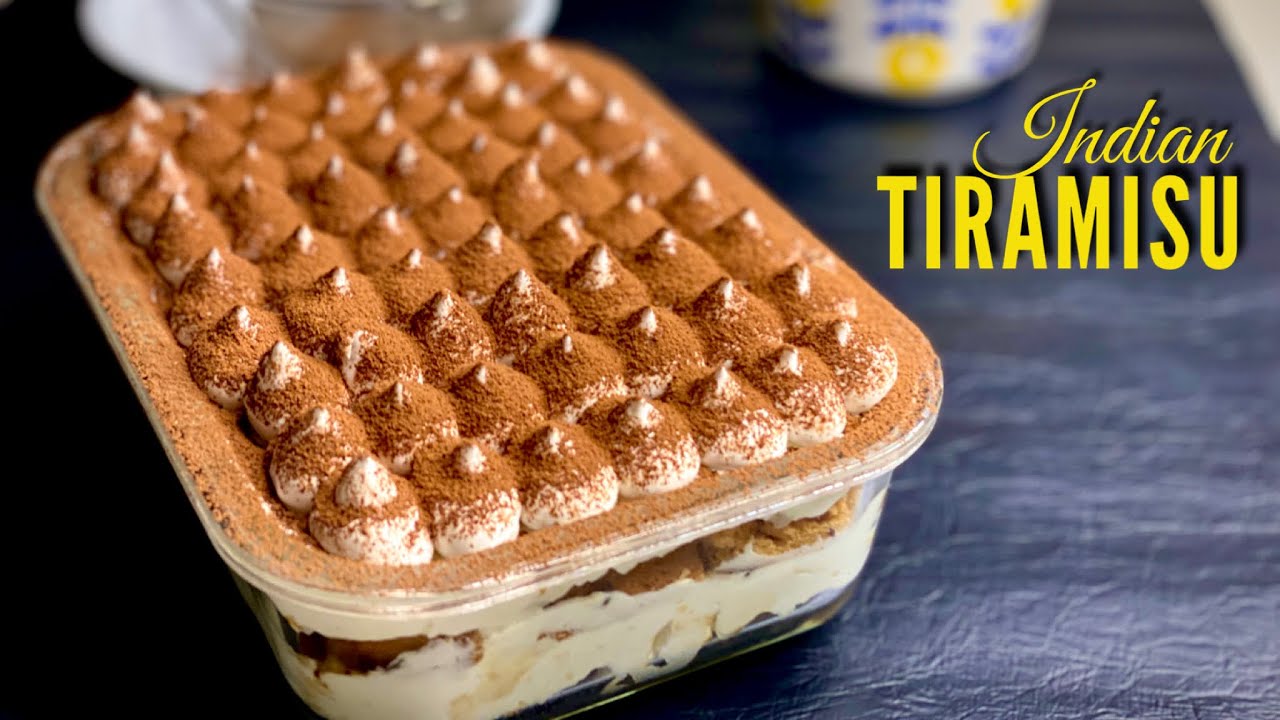 Tiramisu Recipe | How to Make Tiramisu Indian Way | Indian Vegetarian ...