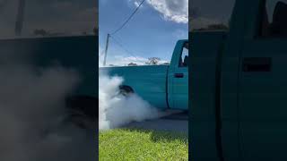 Playboy BURNOUTS before OBS Fuel Injection conversion