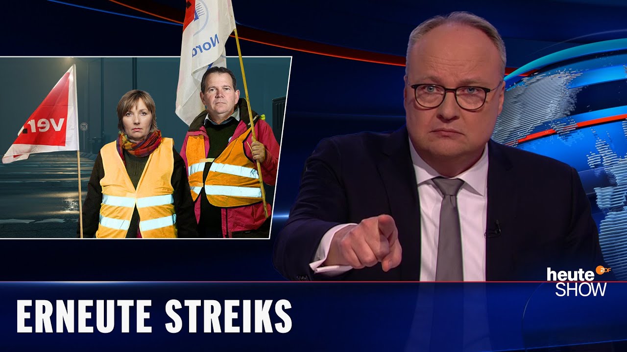 Streiks in Deutschland - bei Post, Bahn und sogar bei den Bierbrauern | heute-show vom 10.03.2023