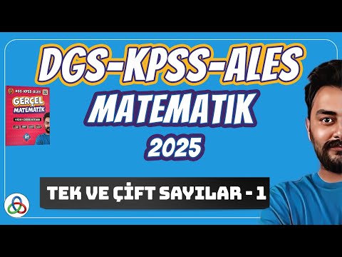 Tek ve Çift sayılar | 1. Video | DGS-KPSS-ALES Matematik | 2024 |